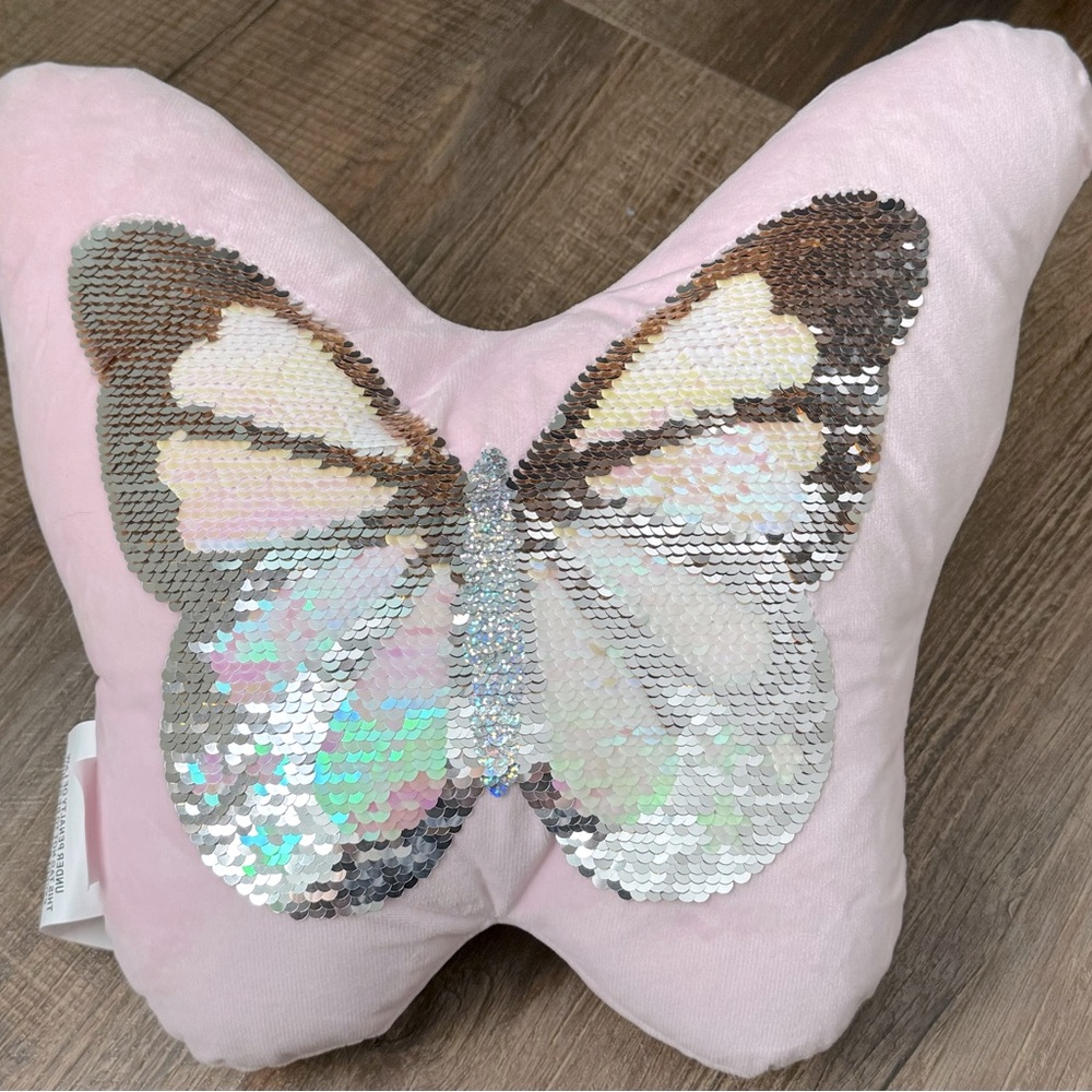 New Sequin Butterly Pillow